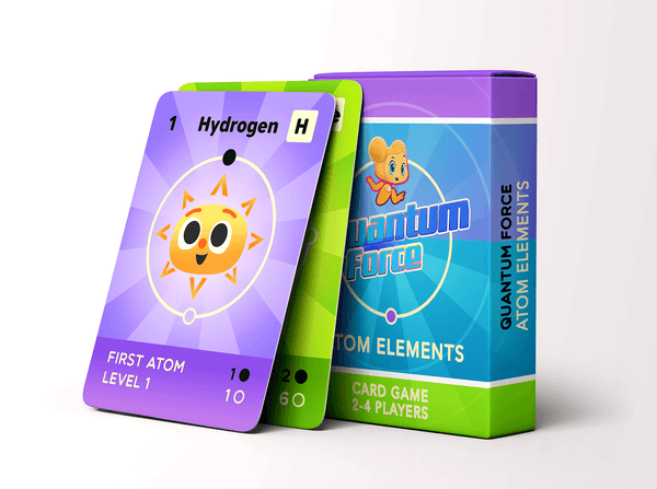 atom elements flash card set & card game
